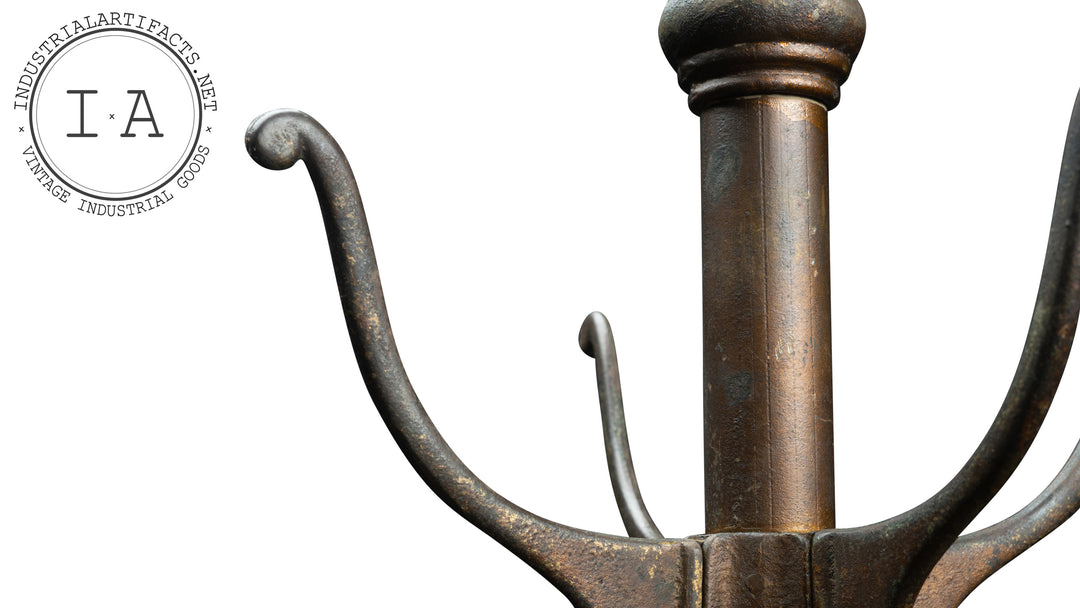 Antique 1940s Cast Iron Coat Rack – Industrial Artifacts