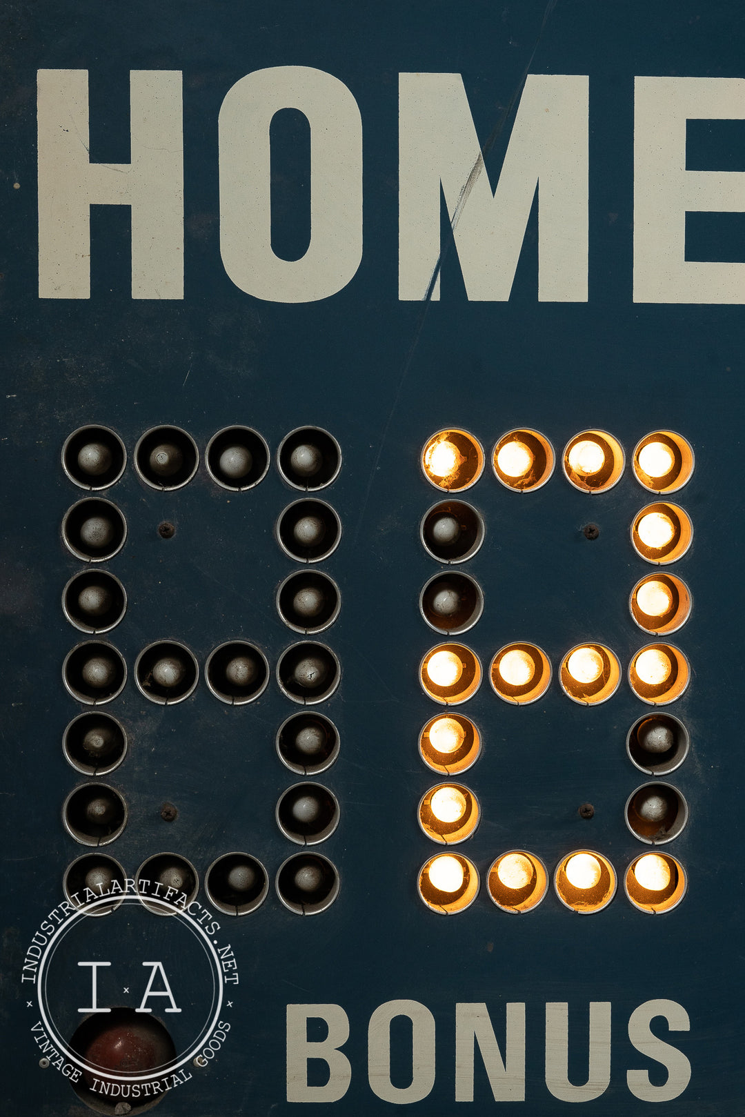 Vintage Lighted Basketball Court Scoreboard – Industrial Artifacts