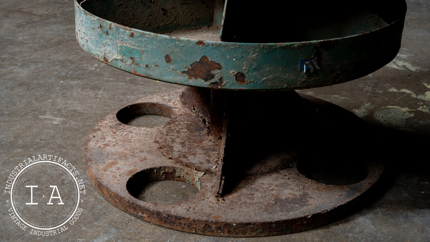 Industrial Antique Rotating Parts Bin Tower