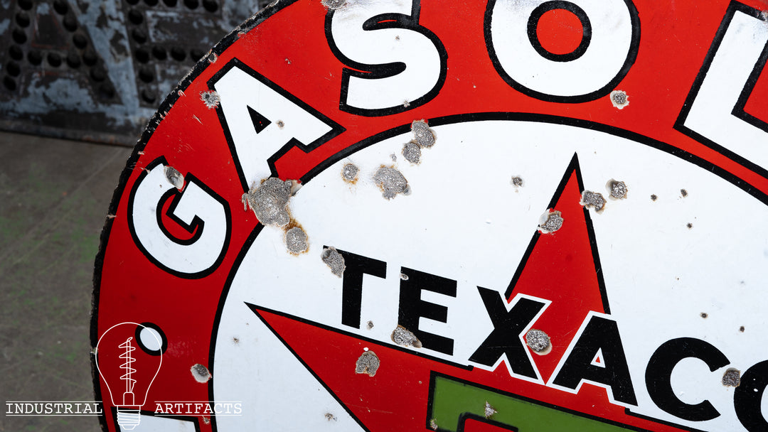 ORIGINAL Texaco DSP Porcelain Sign 42