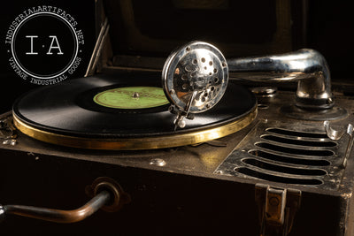 Vintage Working Portable Phonograph Portola by Silvertone
