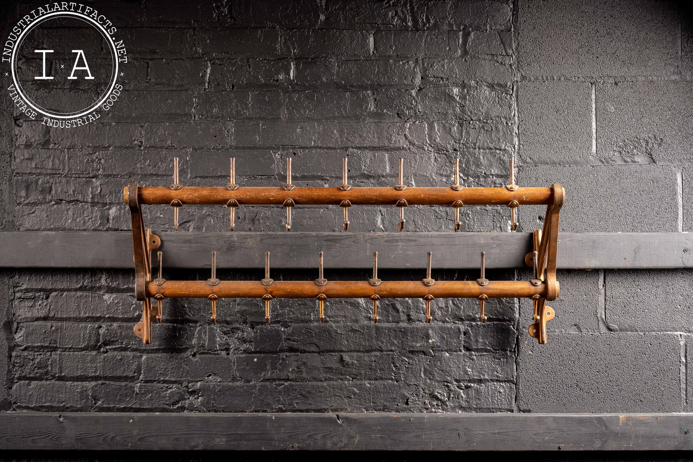 Early 20th Century Firefighters Coat Rack