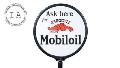 24" MobilOil Gargoyle Lollipop Sign