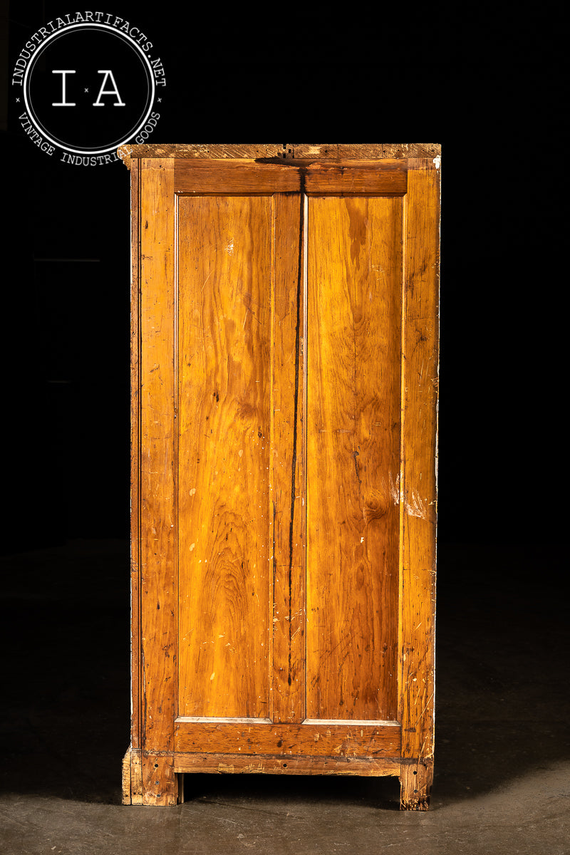c. 1940 Wooden Laboratory Cabinet
