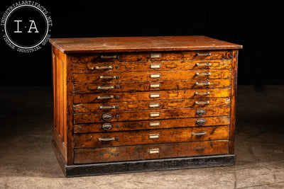 Early American Flat File Cabinet