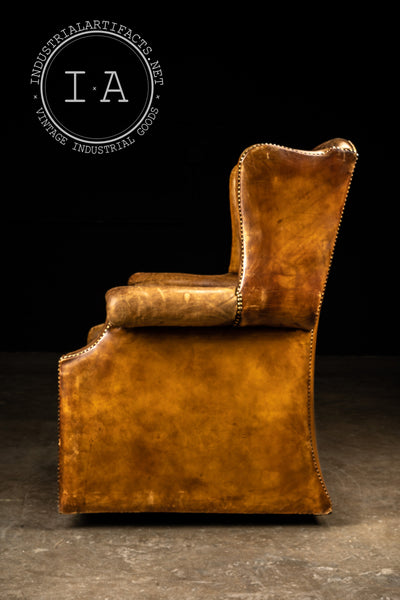 Vintage Tufted Leather Armchair