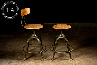 c. 1930 Industrial Steel Radio Machinist Chair