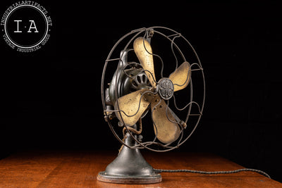 Early 1900s GE Oscillating Brass Fan Blades