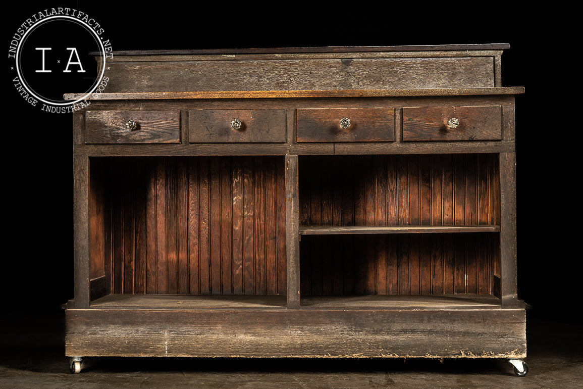 Wooden Store Counter and Display Case