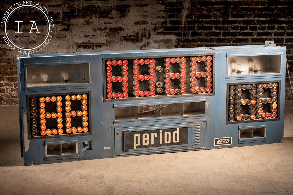 Vintage Working Nevco Scoreboard – Industrial Artifacts