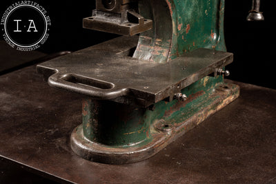 Vintage Blacksmithing Fly Press in Green