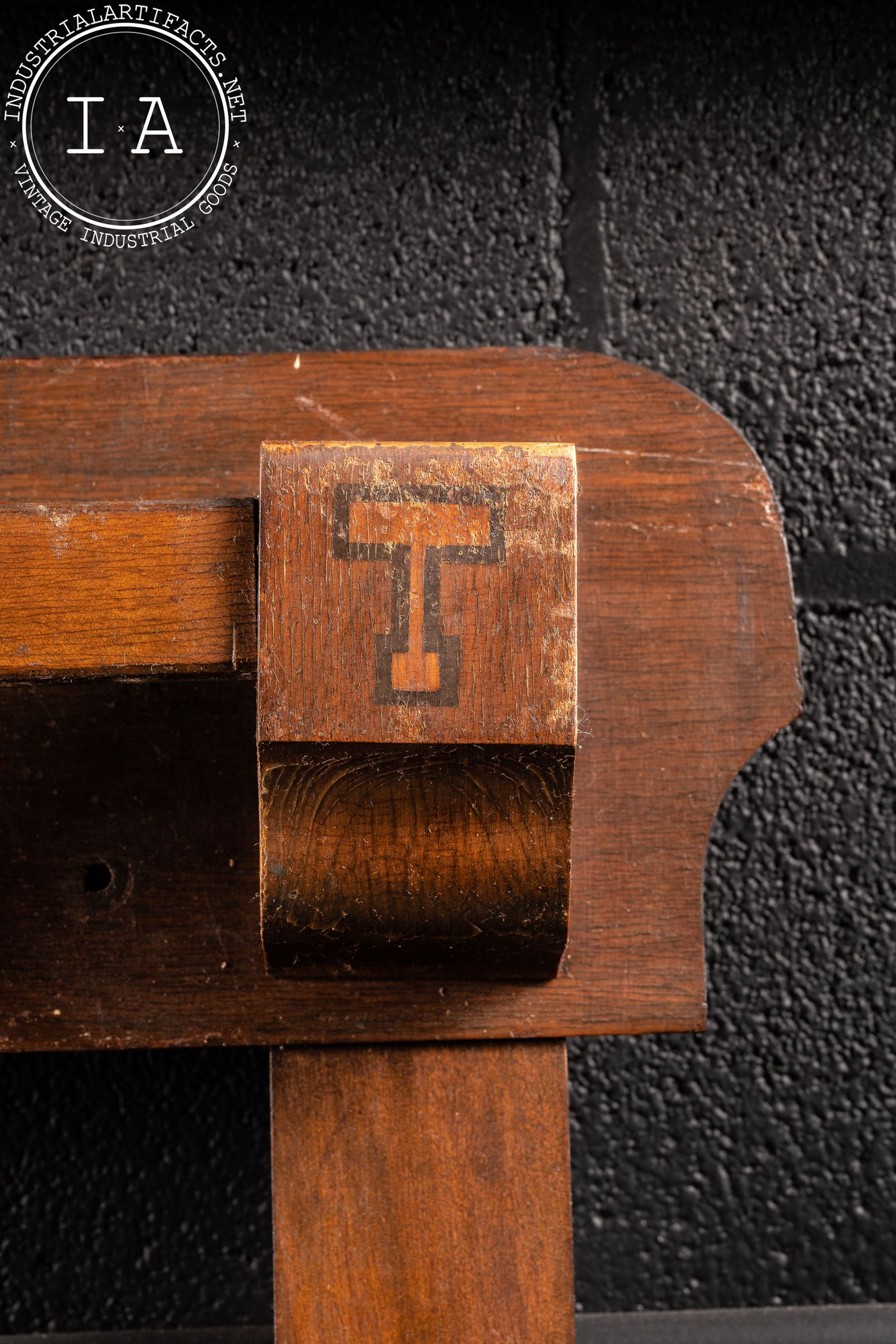 c. 1923 Brunswick Mahogany Billiards Cue Rack