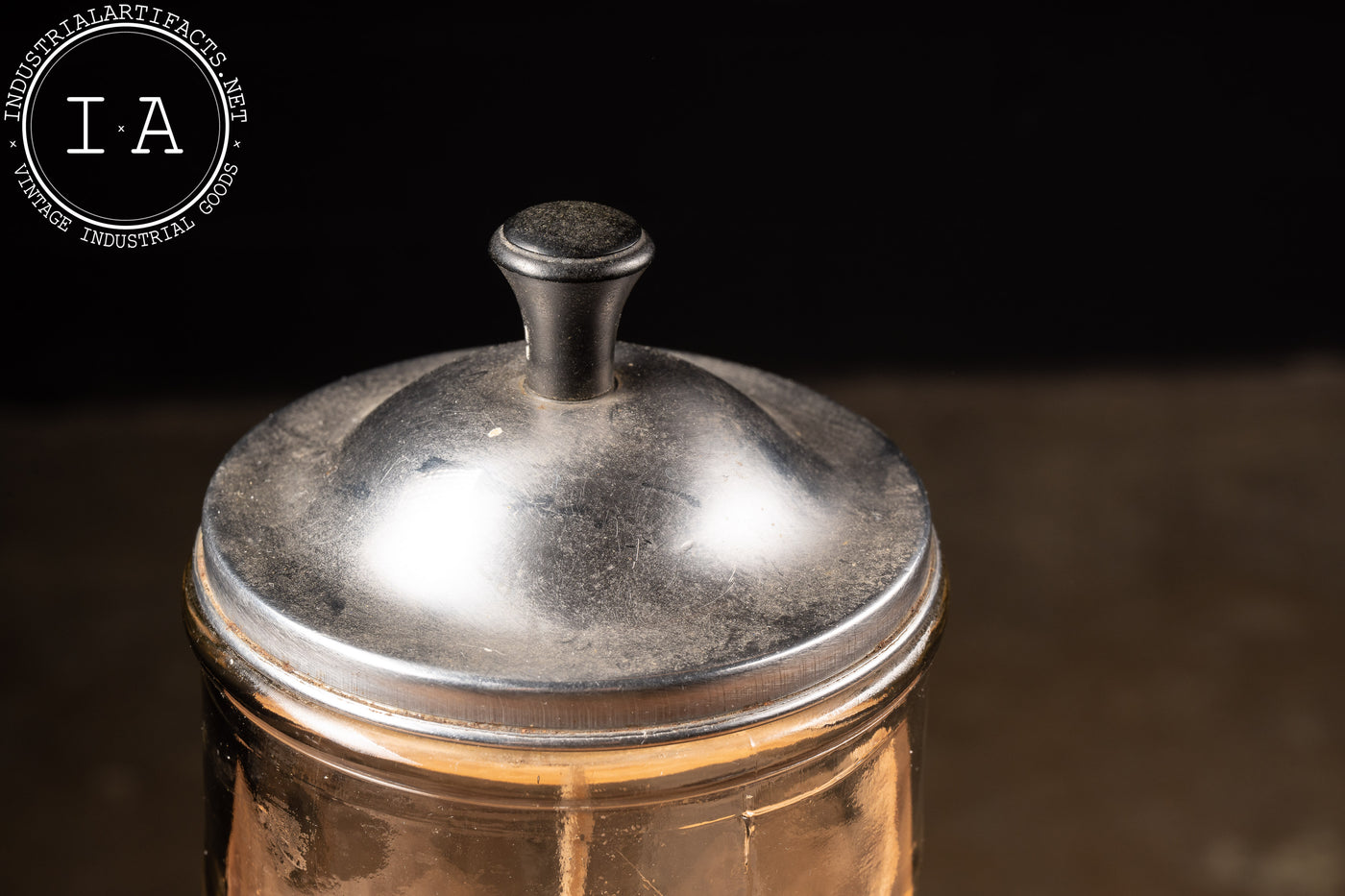 Vintage Barbershop Sterilizer Glass Jar