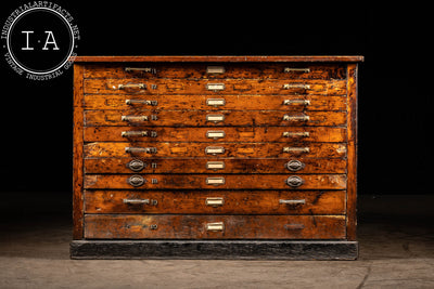 Early American Flat File Cabinet