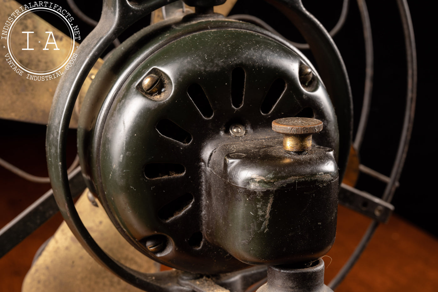 Early 1900s GE Oscillating Brass Fan Blades