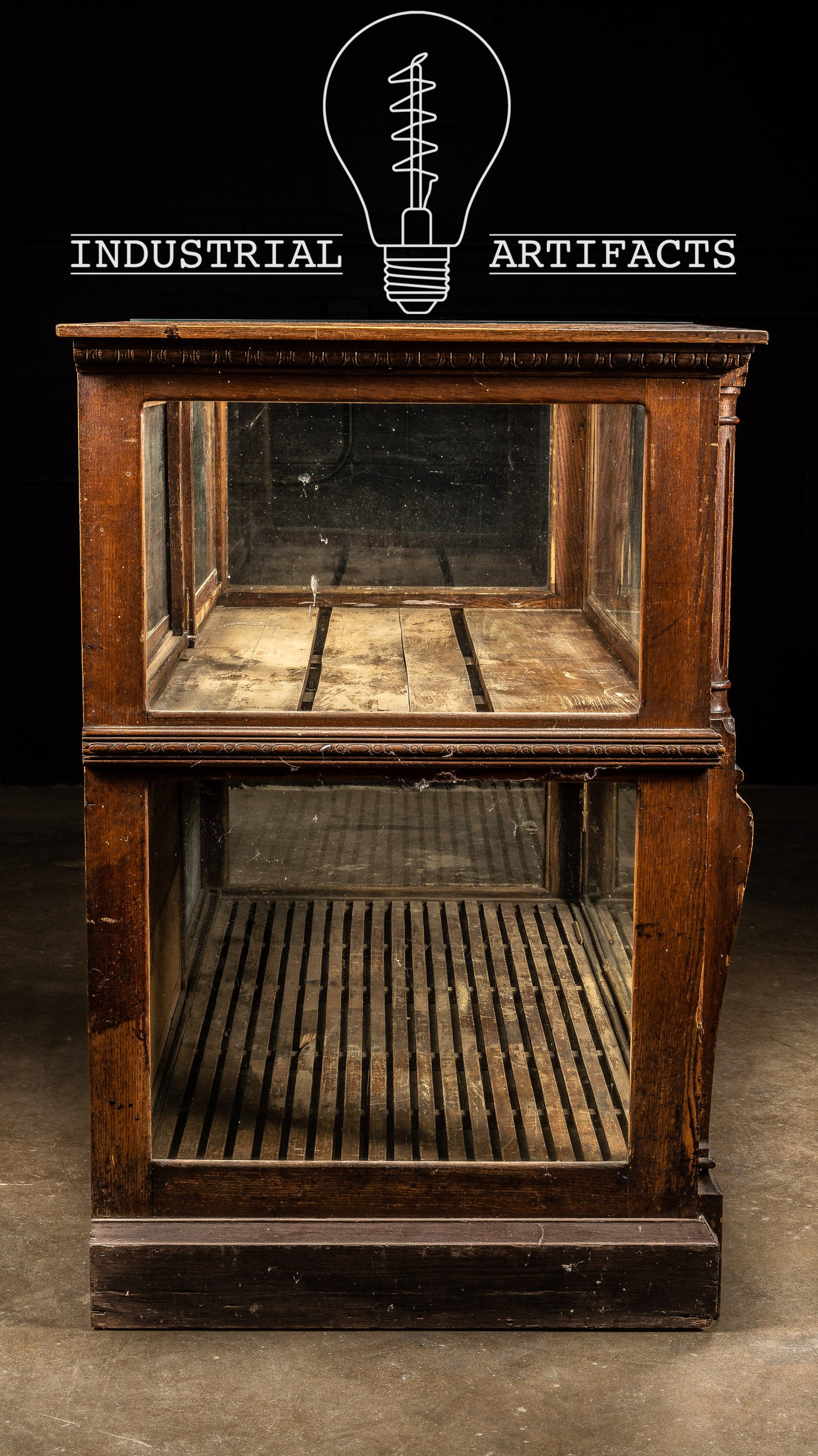 Antique Key City Furniture Display Case