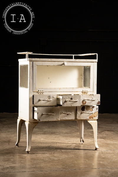 c. 1920 Chippy Paint Dental Cabinet