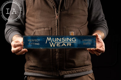 Vintage Munsing Wear Perfect Fit Union Suits Sign