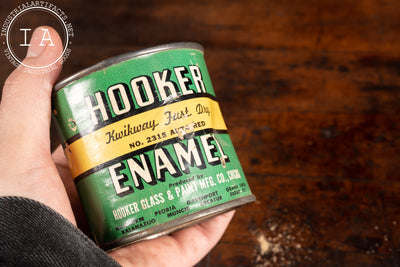Vintage Hooker Enamel Can