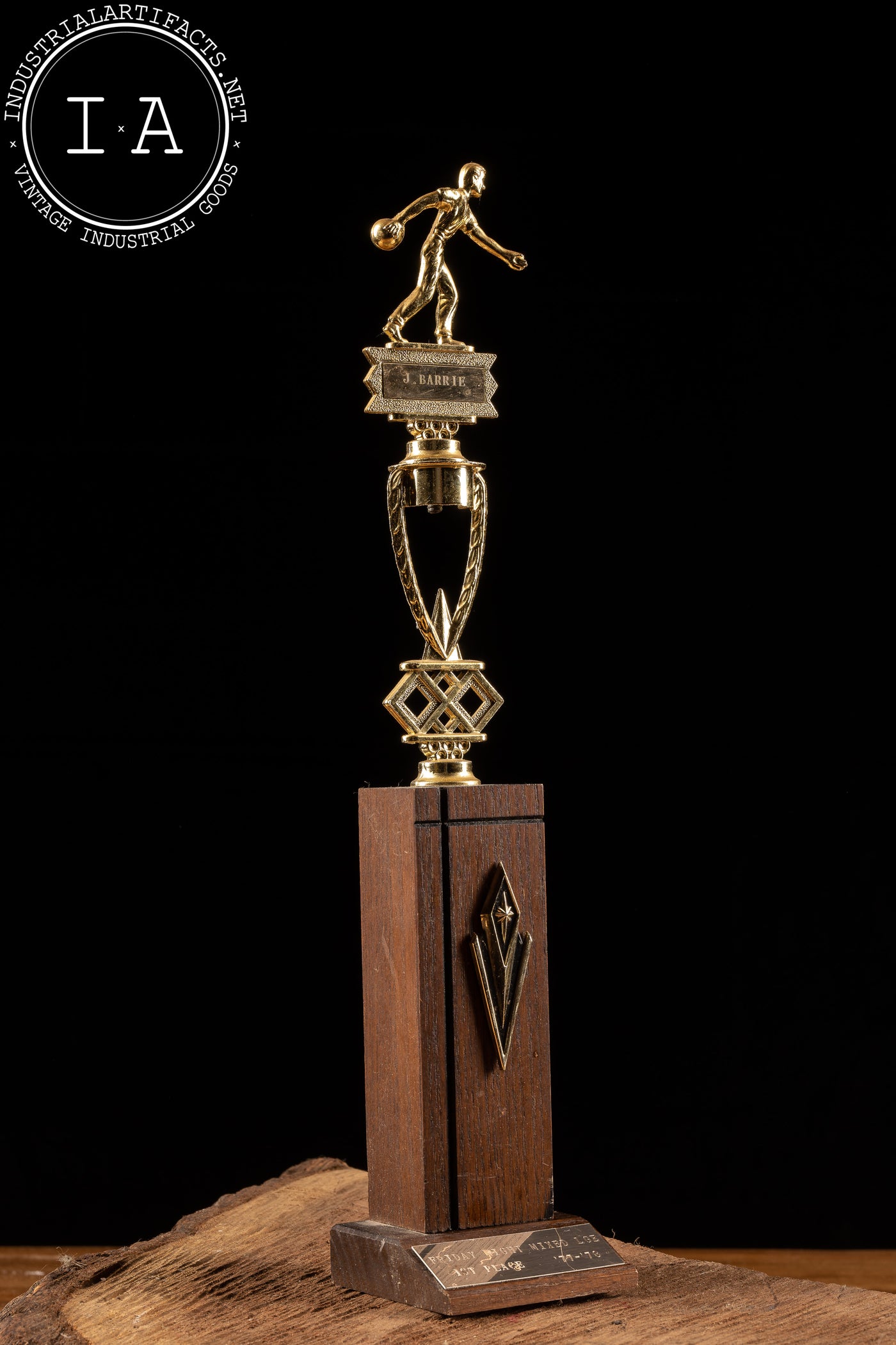 1977 Bowling League Trophy