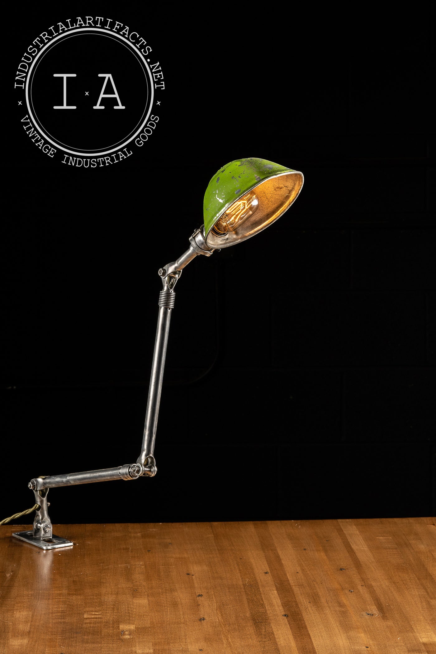 Vintage Articulated Industrial Lamp by Ajusco