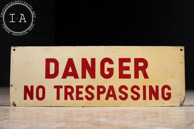Vintage Danger Warning Sign