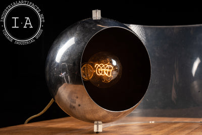 c. 1970 Sonneman Style Post Modern Eyeball Lamp