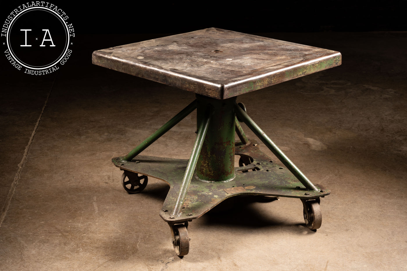 Vintage Industrial Steel Machinist Table by Lyn Raymond