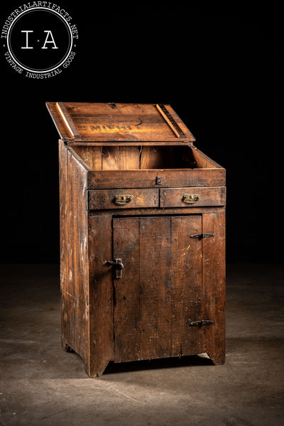 Early American Wooden Standing Desk