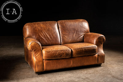 Vintage Leather Sofa in Camel