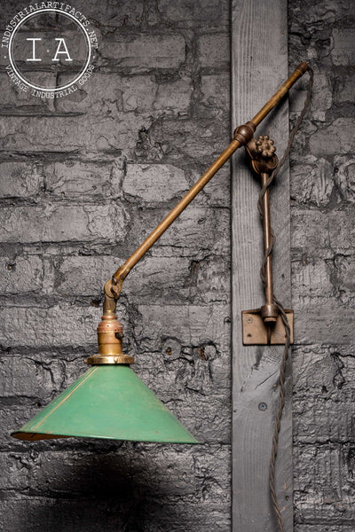 Antique Industrial OC White Articulated Lamp