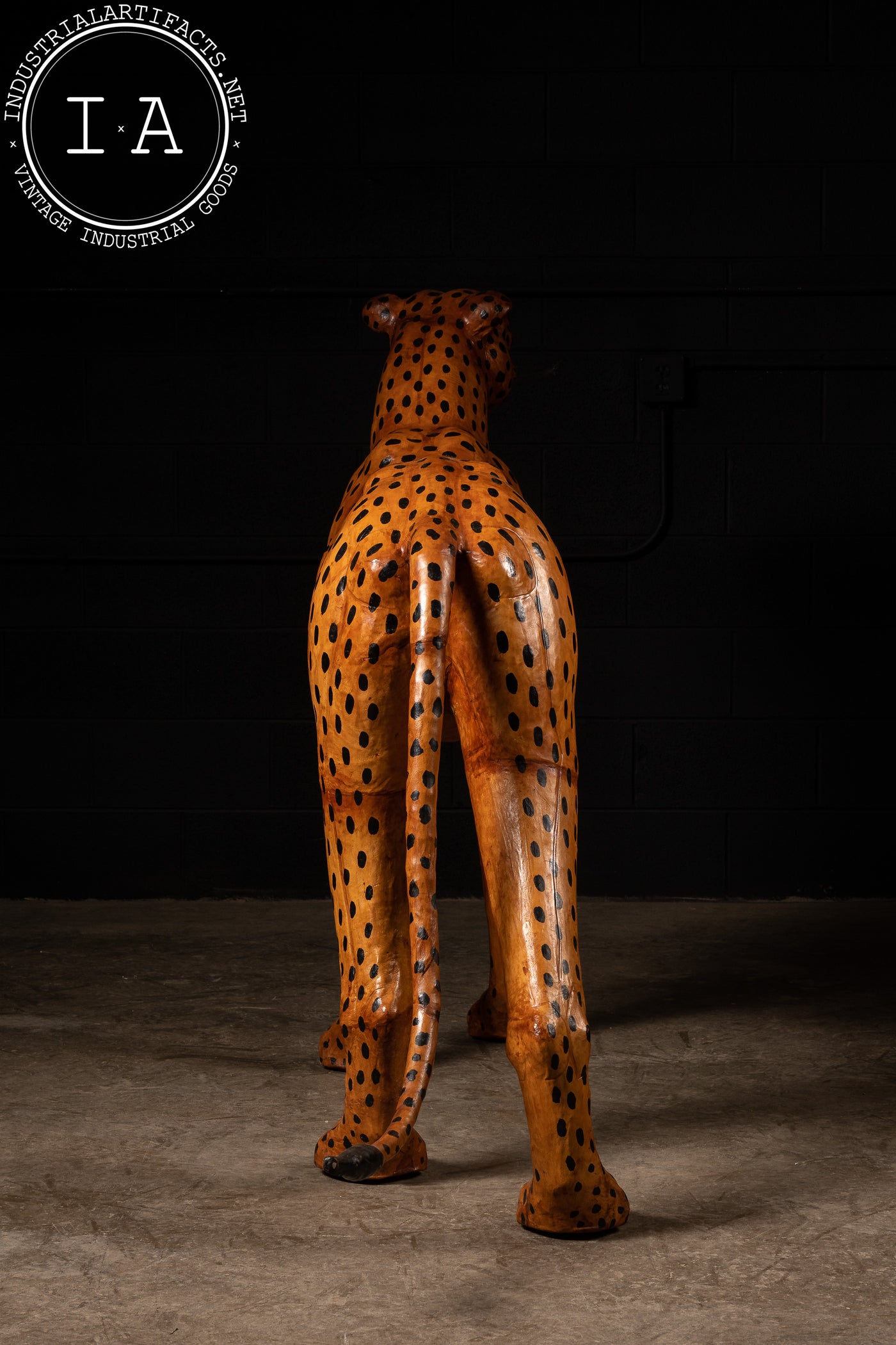 Massive Midcentury Cheetah with Glass Eyes