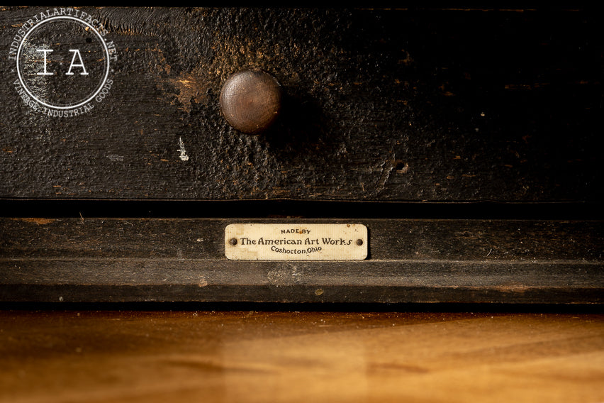 c. 1910 Utica Drop Forge Tools Cabinet With Marquee