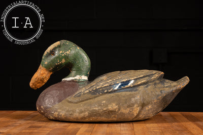 c. 1940 Glass Eye Atco Duck Decoy