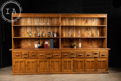 Massive Antique Double Apothecary Cabinet