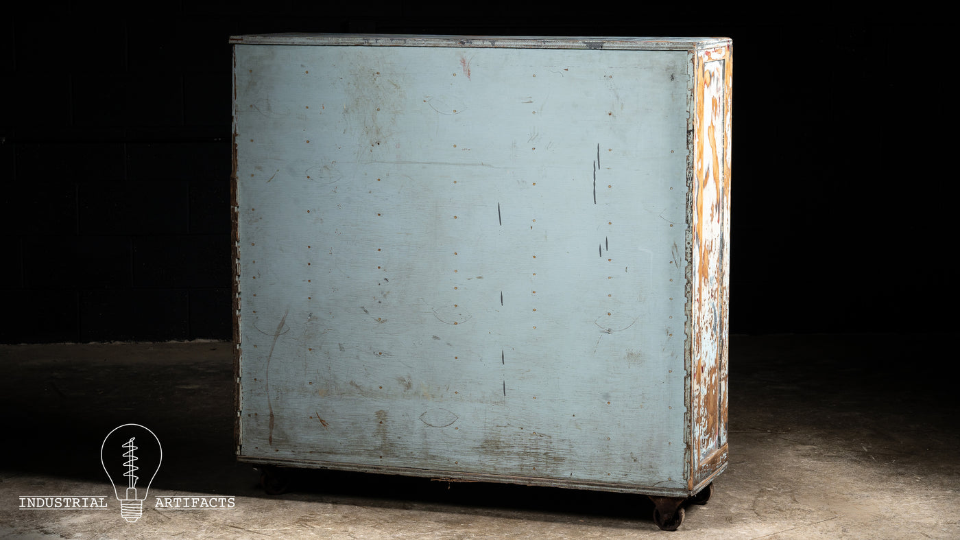 Antique Industrial Hardware 132 Drawer Cabinet