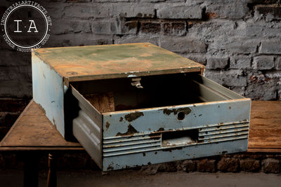 Blue Chippy Metal Cabinet