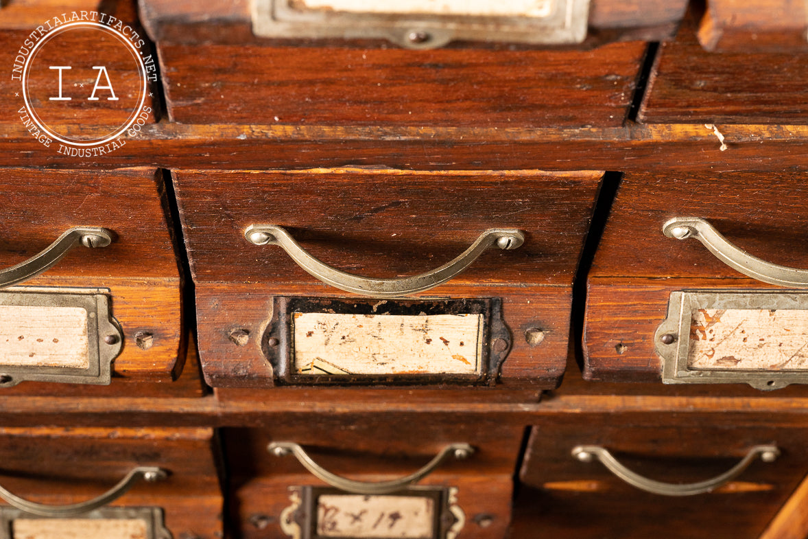 Early 20th Century 80 Drawer Hardware Cabinet