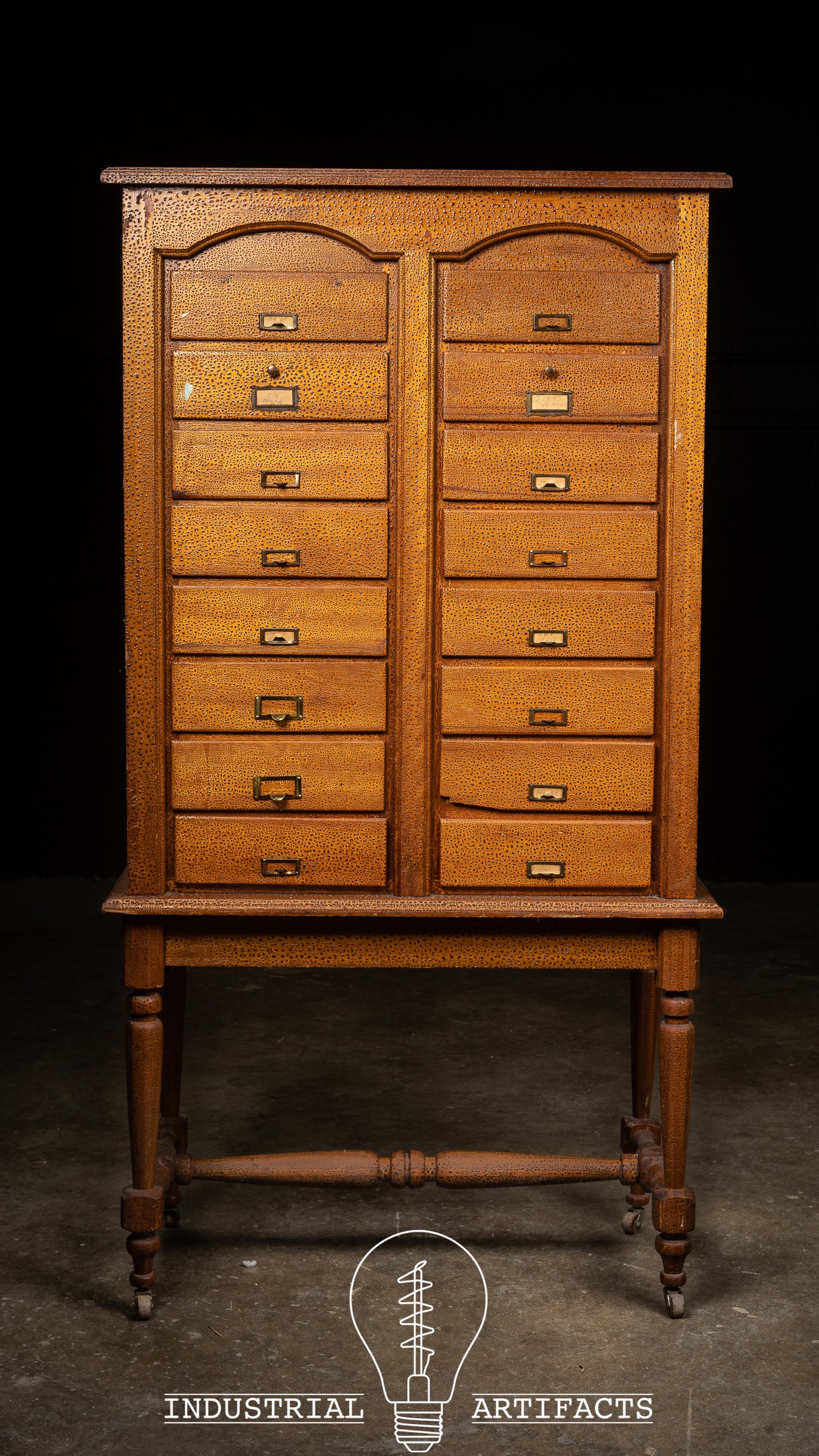 Wooden Standing Apothecary Cabinet