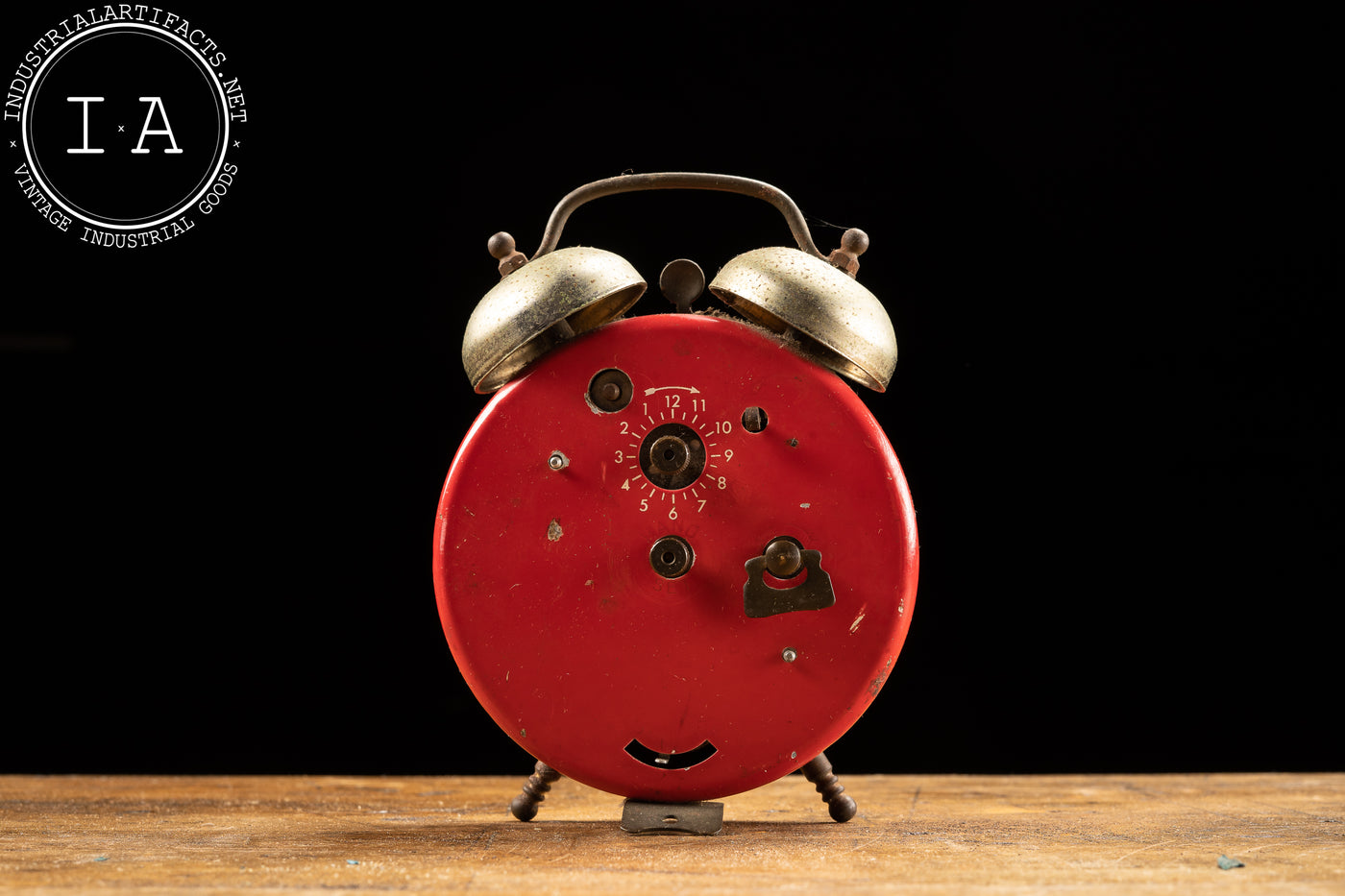 1960s Walt Disney all-metal Bradley Twin Bell Wind-Up Clock