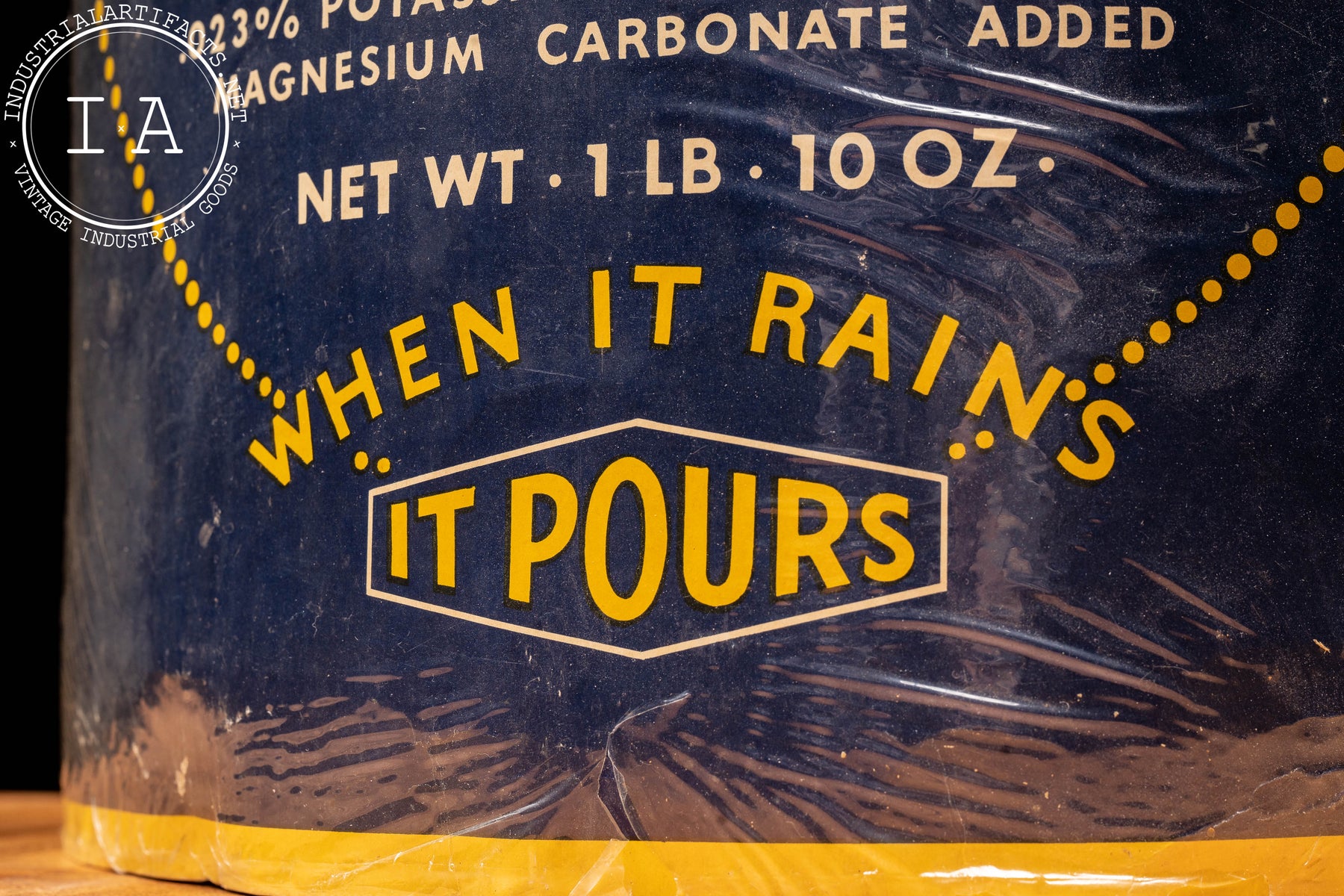 Salt Display Early Cardboard Morton Salt Store Display – Industrial Artifacts