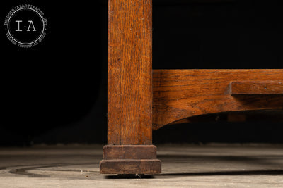 Vintage Arts And Crafts Style Library Desk