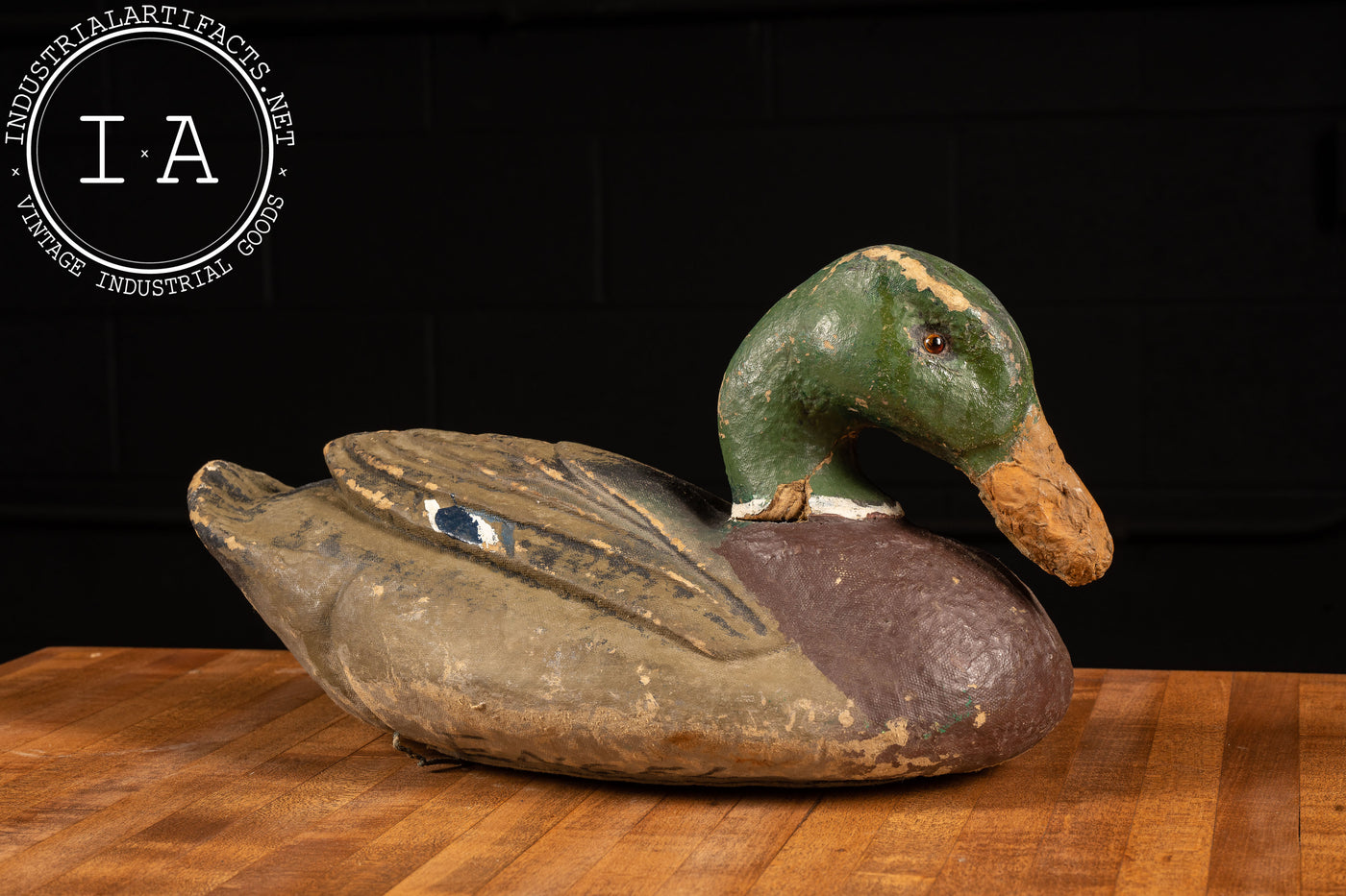 c. 1940 Glass Eye Atco Duck Decoy