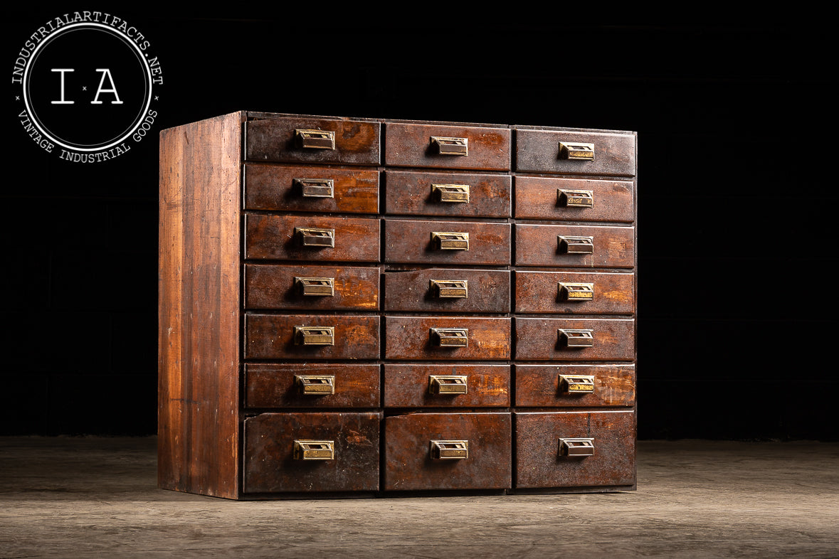 Antique Hardware Cabinet