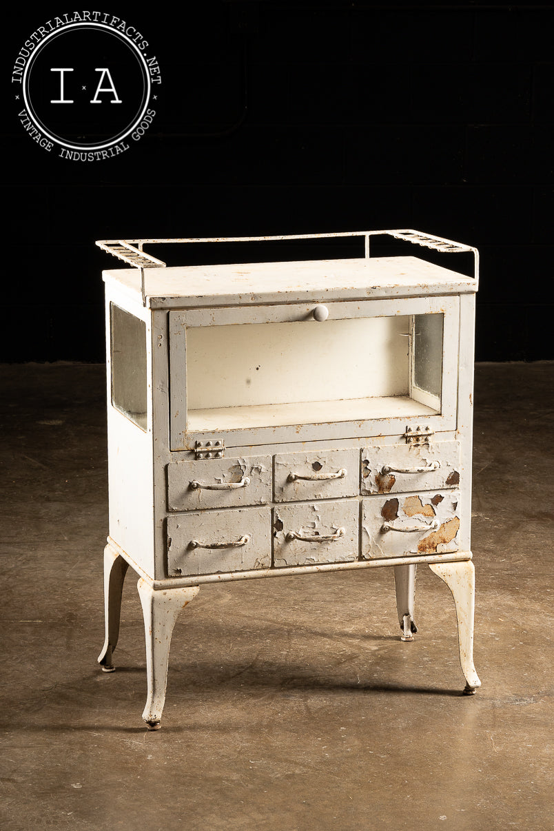 c. 1920 Chippy Paint Dental Cabinet