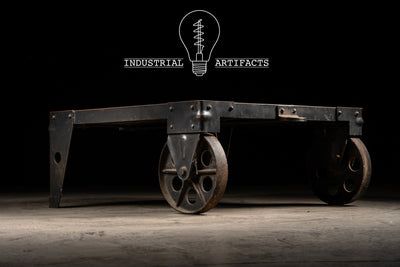 Industrial Antique Rolling Pallet Coffee Table