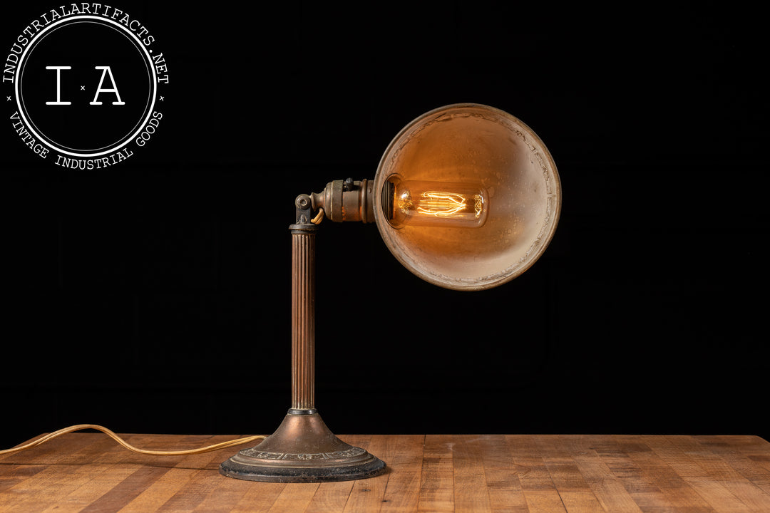 INDUST lamp ランプ ヴィンテージ Vintage Greist Adjustable Copper Desk Lamp – Industrial Artifacts