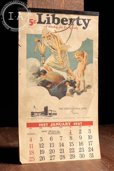 c. 1937 Bank Advertising Calendar