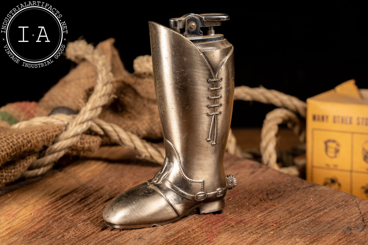 Vintage Brass Cowboy Boot Lighter