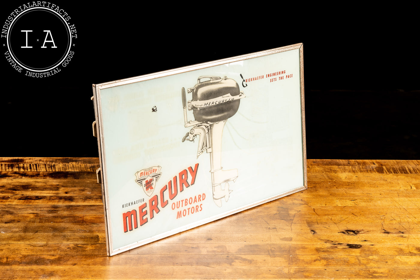 Rare Kiekhaefer Mercury Motors Flasher Sign